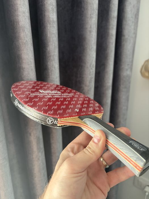 Paletă profesională tenis de masă Tibhar Samsonov Force Black + Rakza 7 / 7 Soft