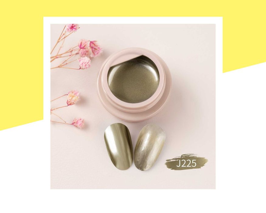 Комплект UV/LED гел бои "Gold & Silver" GDCOCO – 6; металик, огледален