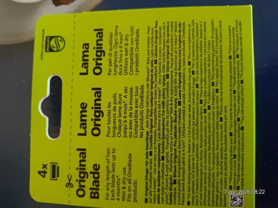 Set 4 rezerve Philips OneBlade Original