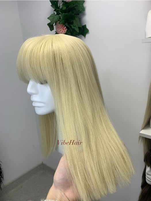 Peruca blond platinat
