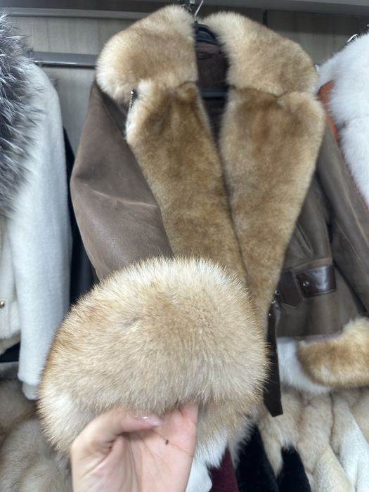 Cojoc cu blana de vulpe lux
