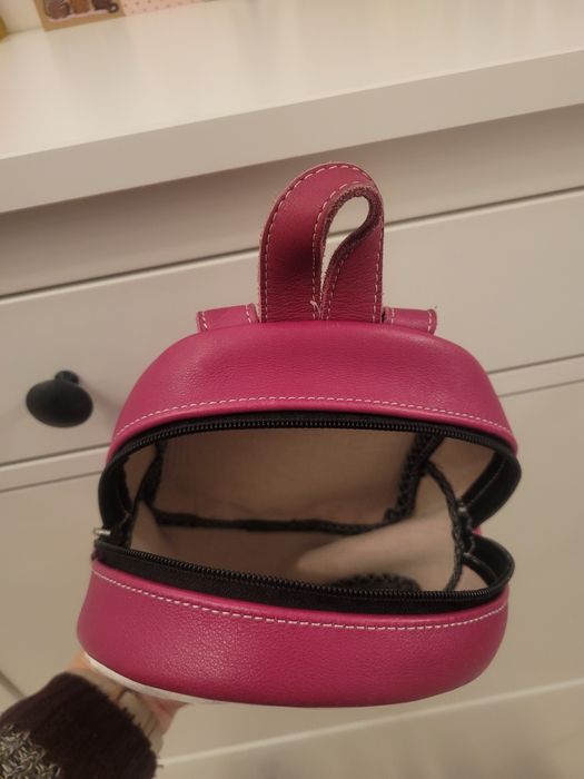 Rucsac Macco din piele naturala cu broderie Peppa Pig