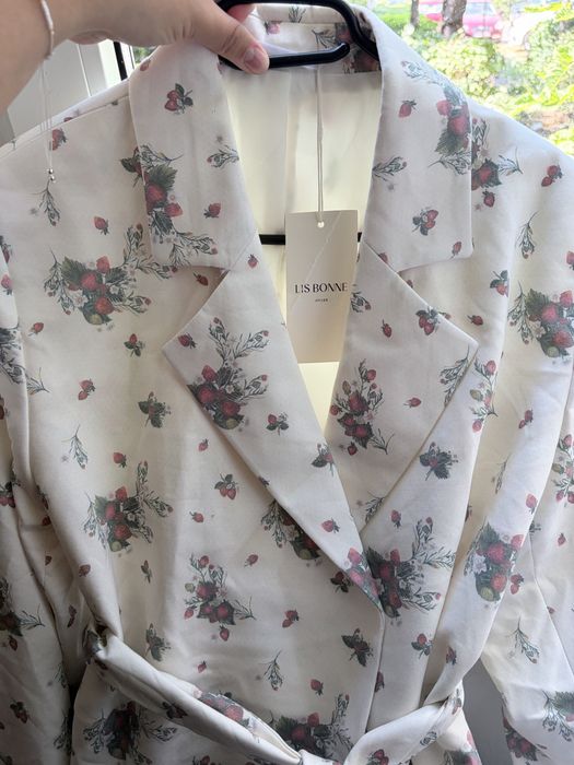 Sacou Lis Bonne Atelier „Strawberry Blazer", mărimea L, Nou cu etichetă