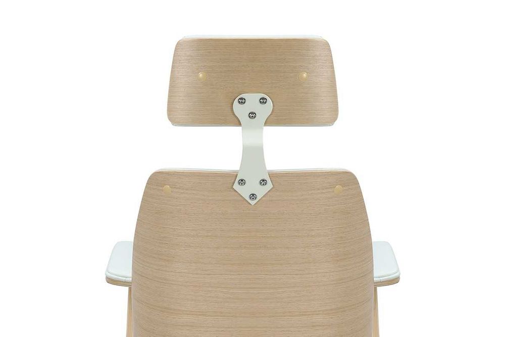 Мениджърски стол Puzzle-Home Fern, Еко кожа, Дървена рамка, Два цвята.