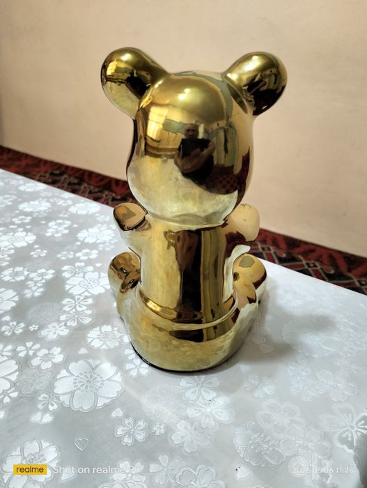 Керамическое искусственеое украшение мишка