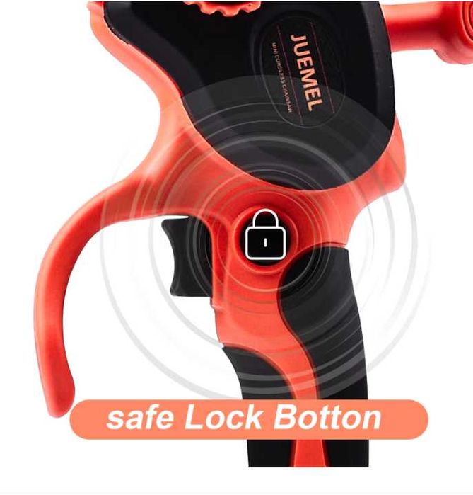 Mini drujba ferastrau cu lant/accesorii 6" 2 baterii 21V Negru