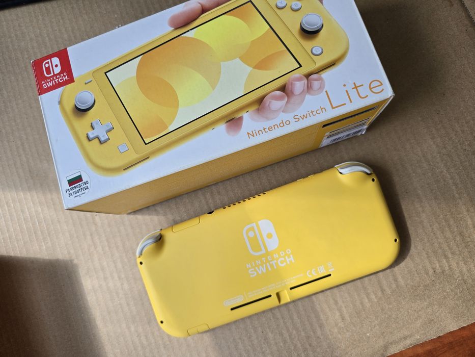 Nintendo Switch Lite Yellow+ 64гб карта памет + PicoFly