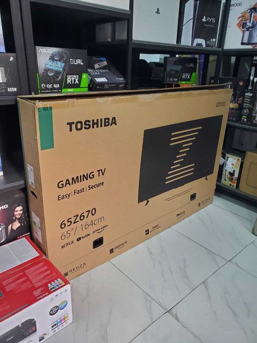 Телевизор TOSHIBA 65 4K QLED 144Hz установка есть + доставка бесплатно