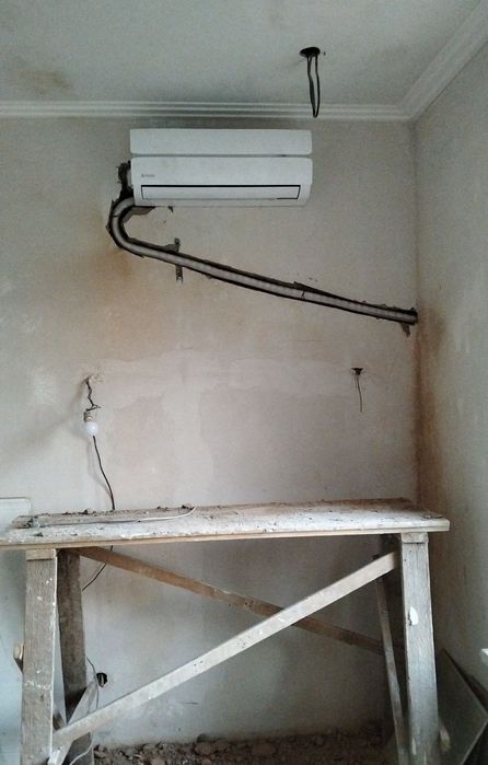 Установка кондиционеров первый этап