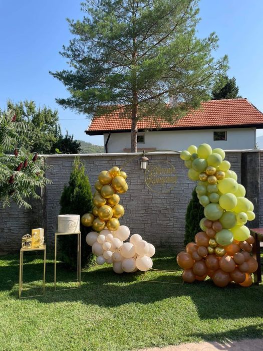 Арка за балони под наем,пайетена стена