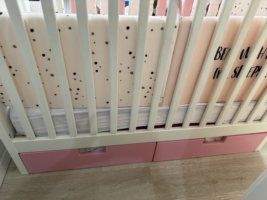 Бебешка кошара Икеа бебешко легло бебешки матрак Pierre Cardin 60/120