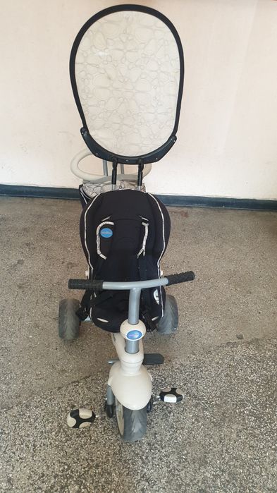 Tricicletă SmarTrike Recliner 4 în 1, cu spătar rabatabil și copertină