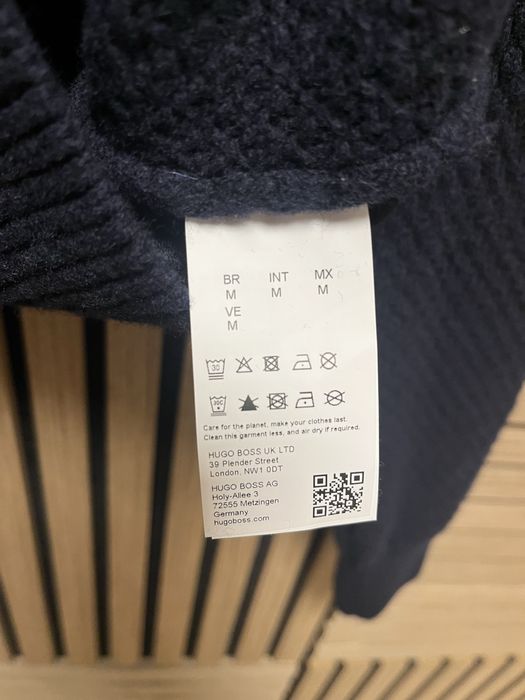 Hugo Boss : Kurano 1/4 Wool Jumper -вълнен пуловер размер М / Оригинал