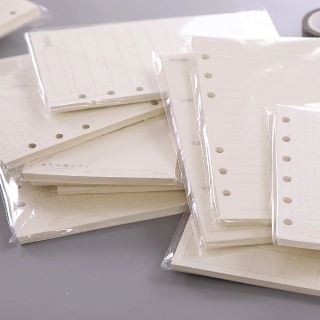 Запасные Листы/бумаги/блокнот/колечки для блокноты/А6/А7/А5