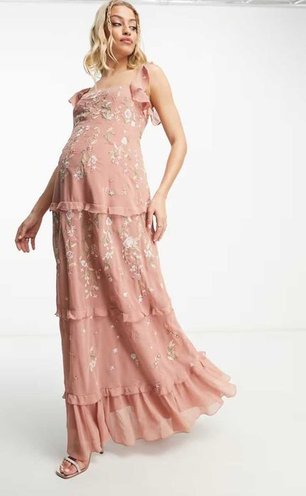 Rochie Roz Ocazie Gravide