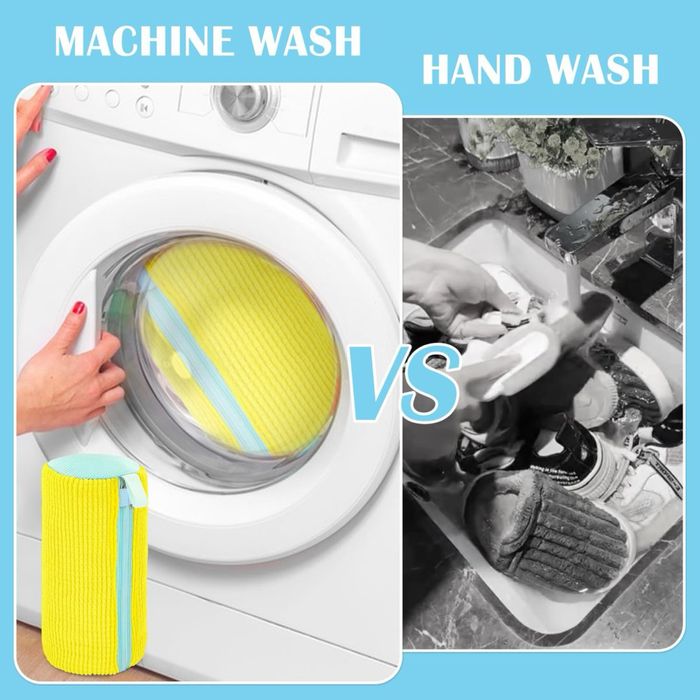 Săculeț spălare pantofi la mașină, protecție 360°, fermoar*