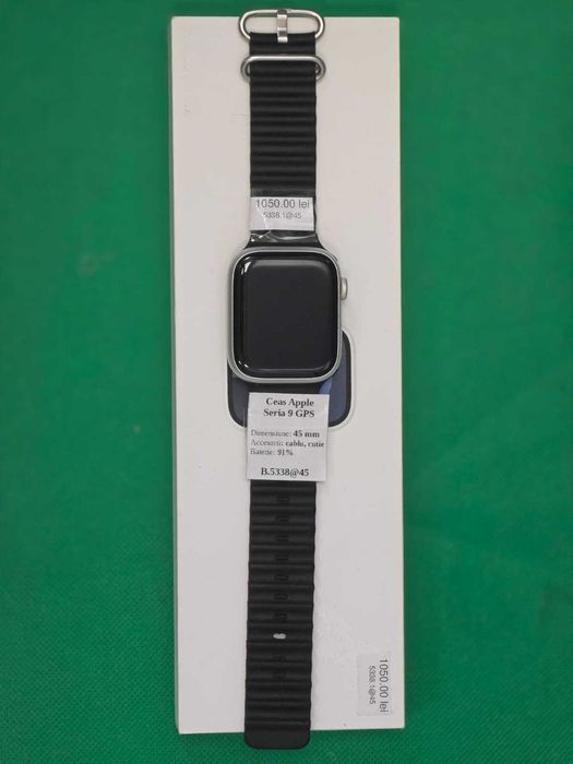 Smartwatch Apple Seria 9 GPS [Ag45 Bacau1 B.5338] - Garantie 2 ani
