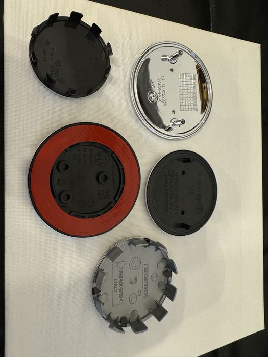 Set complet capace BMW premium aluminiu pentru capota jante volan haion