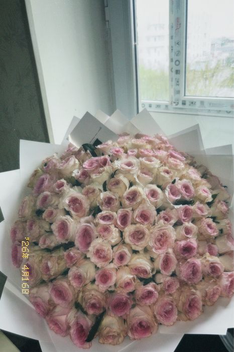 101 роза (запискасымен)