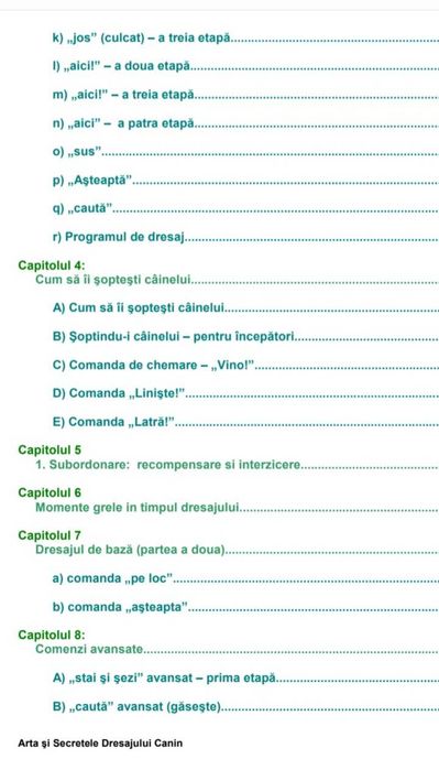 Carte ,,arta si secretele dresajului canin,,