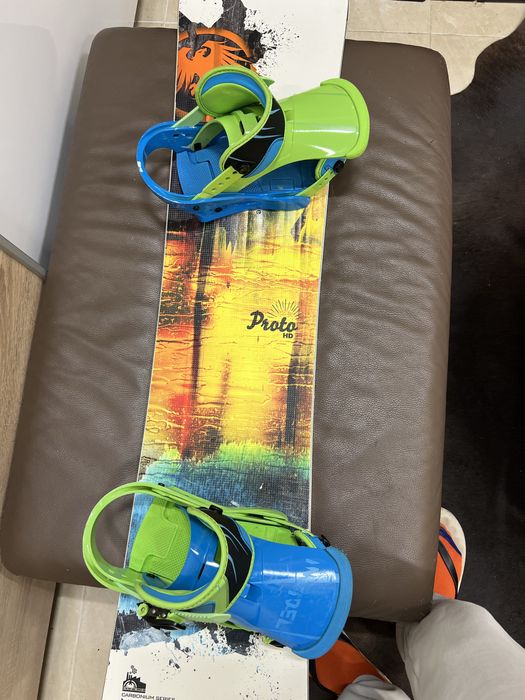 Snowboard Never Summer Proto 154 carbonium series  + Burton Infidel M
