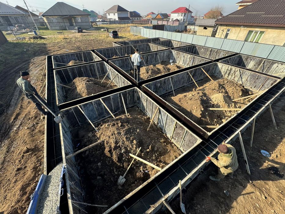 Фундамент куямыз, апалупка заводской, Алматы