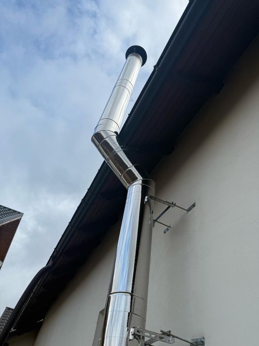 Coș de fum Hornuri Burlane din inox izolatie VERMICULIT!