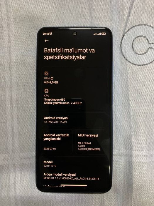Redmi note 11 sotiladi obmen bor iphonega ustiga pul boʻlsa beraman