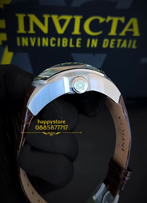 INVICTA Lupah Mother of pearl silver 48 mm, Инвикта нов мъжки часовник