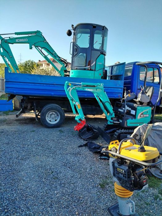 Услуги с мини багери и камион 24/7