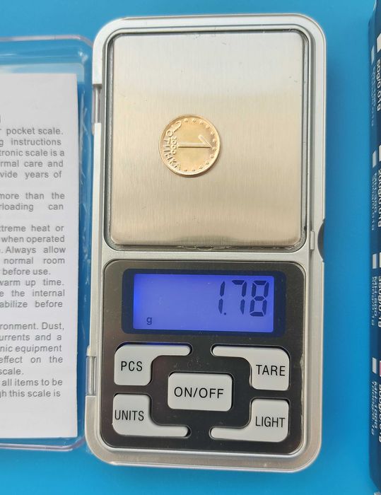 Дигитално кантарче 200гр/500гр електронна везна бижутерска медицинска