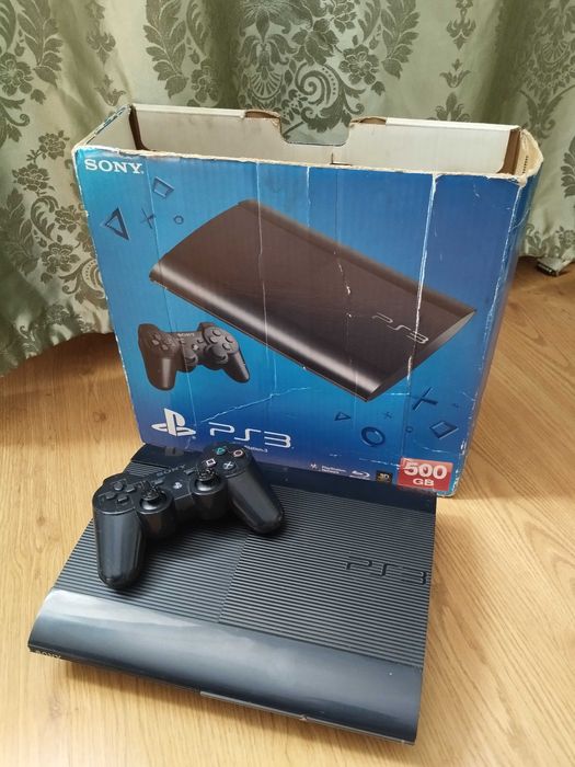 Игровая приставка Sony Playstation 3 Super slim 500 gb - 40 игр.