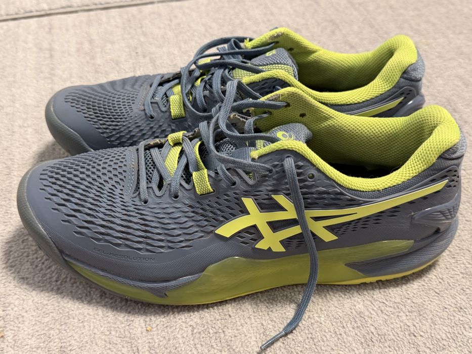 ASICS Gel-Resolution 9 tenis – mărimea 45 – gri/verde