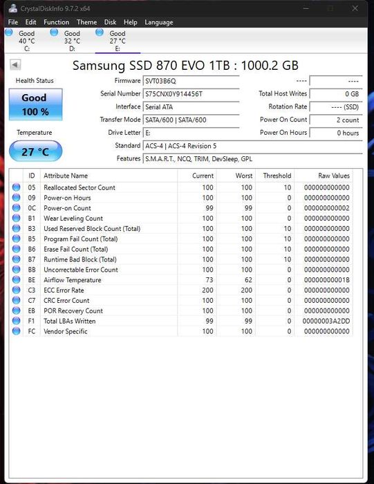 SSD Samsung Evo 870 1TB
