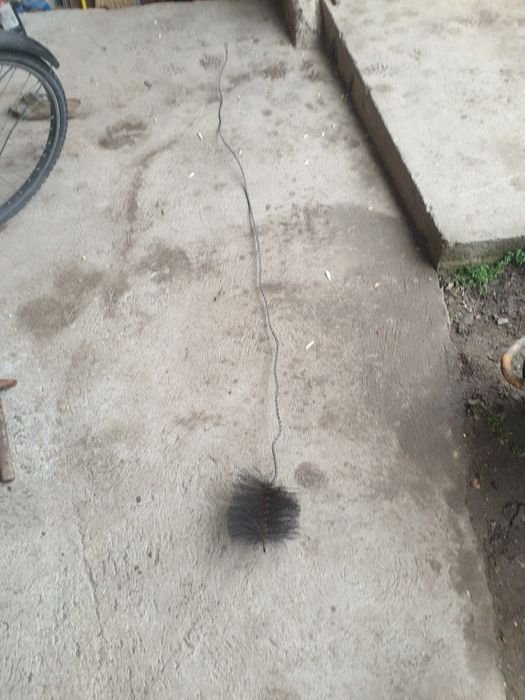 Perie cu sarma de curățat coșul de 2 m.