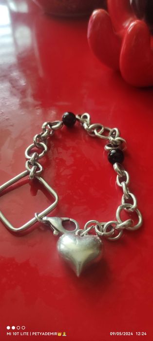 сребърна  дамска гривна