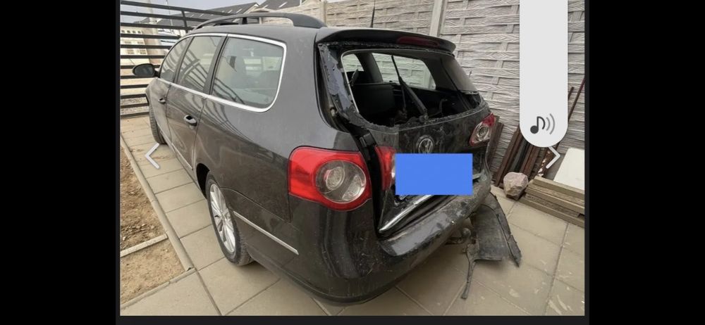 Vand passat avariat