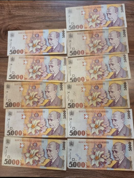 Bancnote România 5000 lei 1998 Lucian Blaga