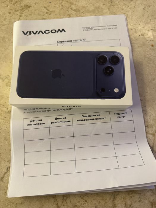 Iphone 17 pro max 256 син