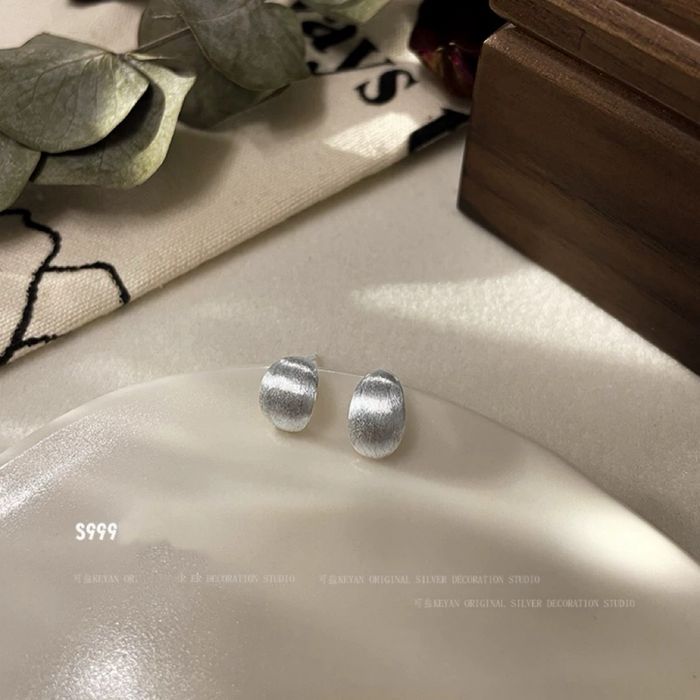 Серьги серебро S999 пробы