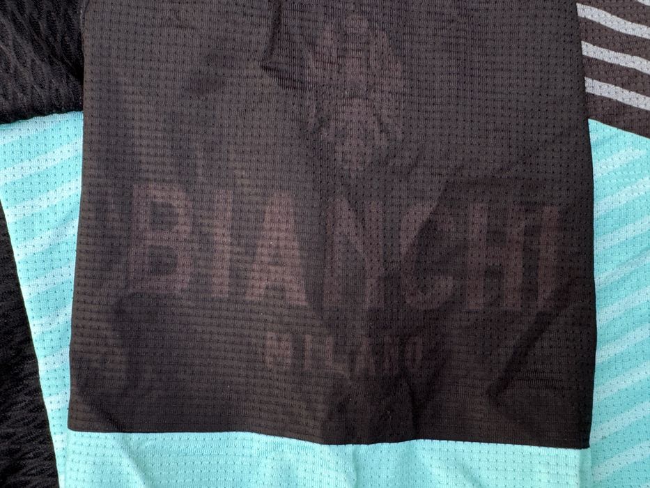 Професионално колоездачно трико Bianchi Milano Bisceglie – Black/Celeste