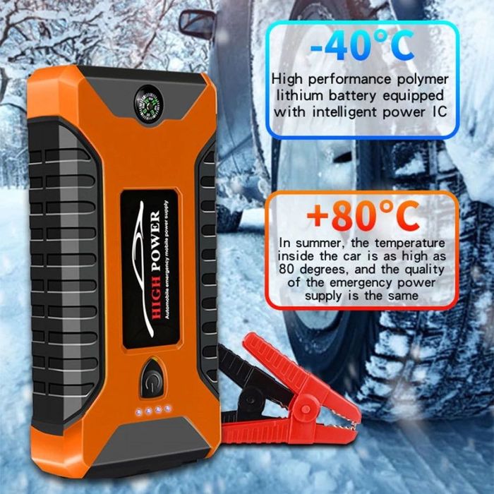 5в1 Стартерно устройство за акумулатор и компресор фенер power bank