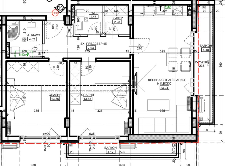 Продава се Тристаен апартамент в Търговище, Център - 105 кв.м за 518 €/кв.м - Снимка #8