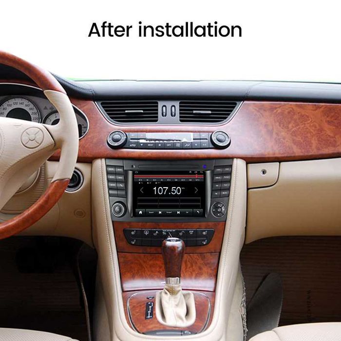 Navigatie Mercedes W211 E200 Android 12 Carplay  1/8 GB + CAMERA