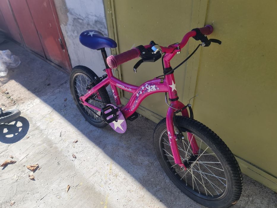 Детско колело за момиче подходящо за 4-8 годишно дете.