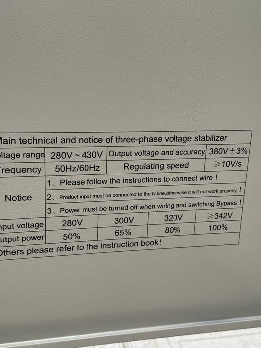 Сотилади Sotiladi/STABILIZATOR ANDELI-QR-TOZA Original SVC-60 kva 380v