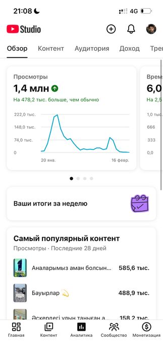 Youtube канал сатылады