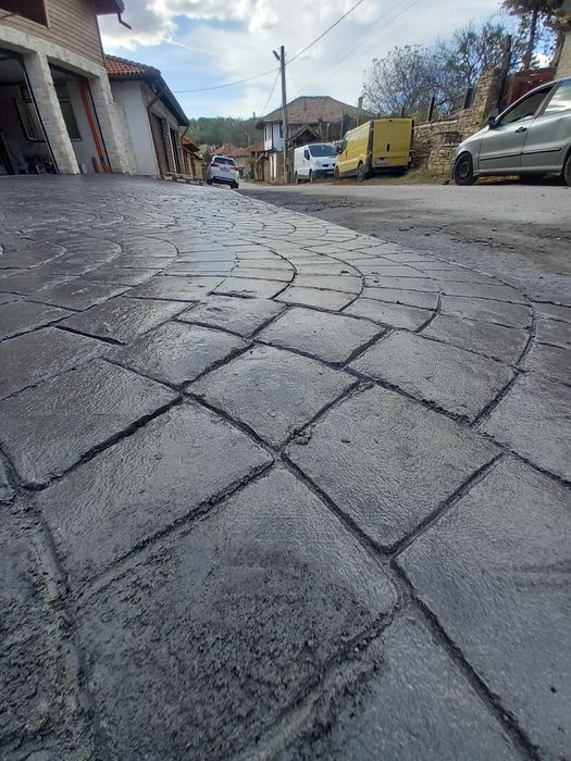 Щампован бетон и декоративни обмазки