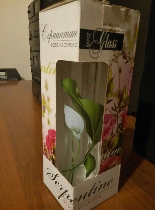 ваза для цветов стекло