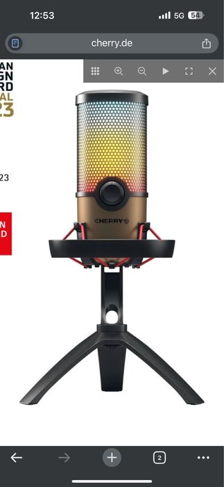 Микрофон cherry UM 9.0PRO комплект със оригинална стойка